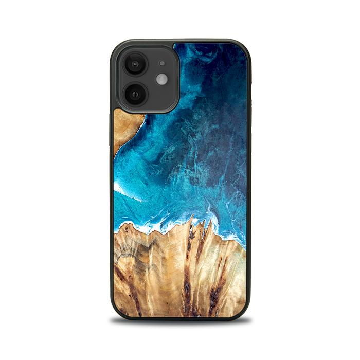 iPhone 12 etui na telefon z żywicy i drewna - Synergy#D126