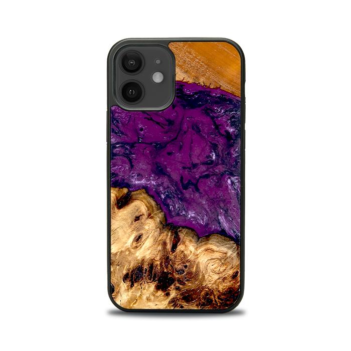 iPhone 12 etui na telefon z żywicy i drewna - Synergy#D130