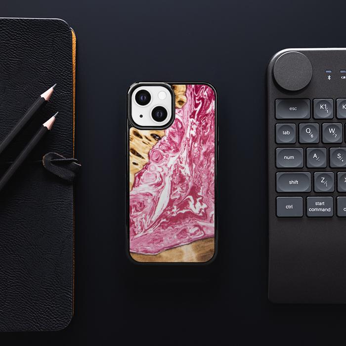 iPhone 13 Mini Etui na telefon z żywicy i drewna - SYNERGY#A99
