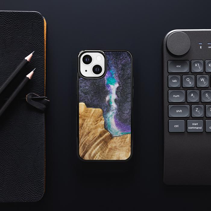 iPhone 13 Mini Etui na telefon z żywicy i drewna - SYNERGY#C7