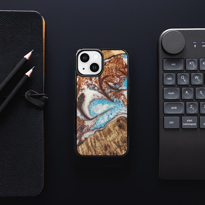iPhone 13 Mini Resin & Wood Phone Case - Synergy#B11