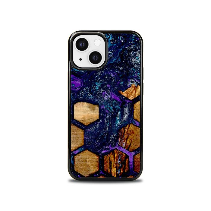 iPhone 13 Mini Handyhülle aus Harz und Holz - Synergy#D105