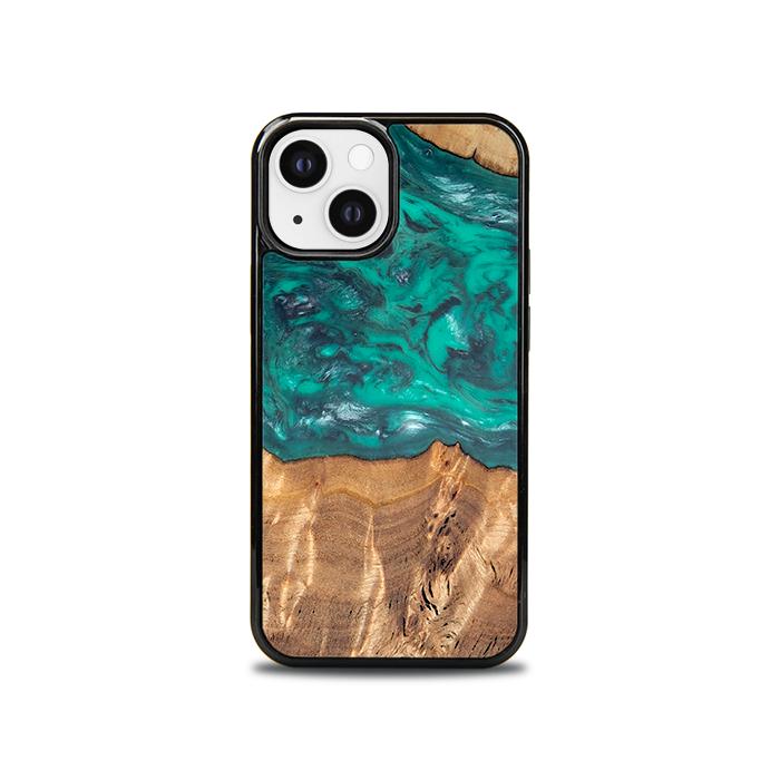 iPhone 13 Mini Handyhülle aus Harz und Holz - Synergy#D109