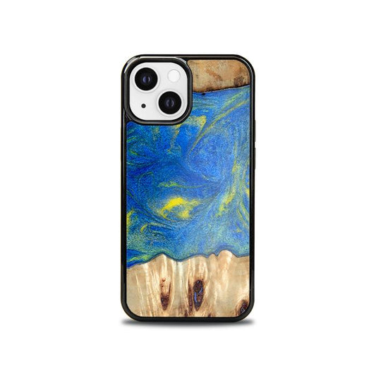 iPhone 13 Mini Handyhülle aus Kunstharz und Holz - Synergy#D128