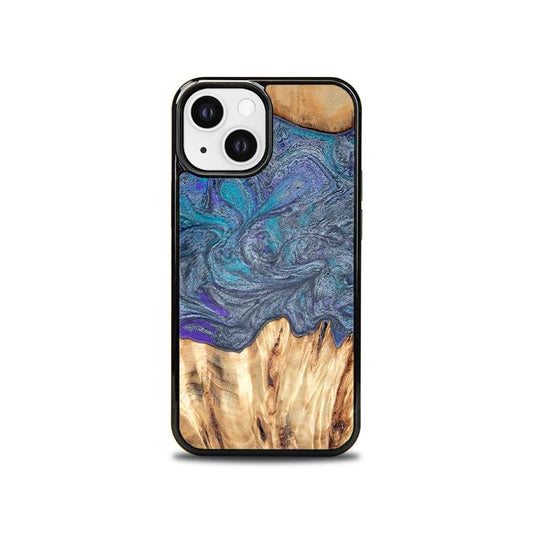 iPhone 13 Mini Etui na telefon z żywicy i drewna - Synergy#D132