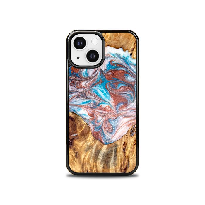 iPhone 13 Mini Etui na telefon z żywicy i drewna - Synergy#D138