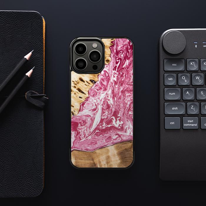 iPhone 13 Pro Max Etui na telefon z żywicy i drewna - SYNERGY#A99