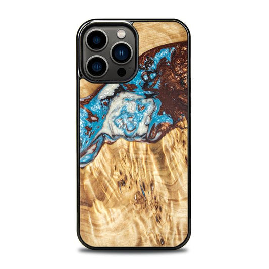 iPhone 13 Pro Max Etui na telefon z żywicy i drewna - SYNERGY#B12