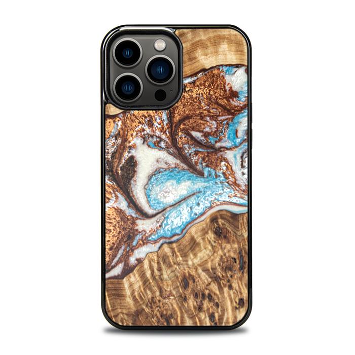 iPhone 13 Pro Max Etui na telefon z żywicy i drewna - Synergy#B11