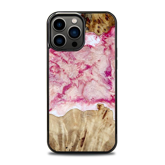 iPhone 13 Pro Max Resin & Wood Phone Case - Synergy#D101