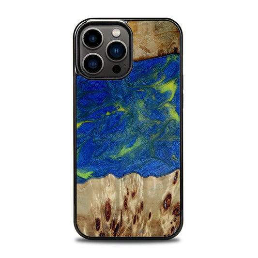iPhone 13 Pro Max Etui na telefon z żywicy i drewna - Synergy#D102