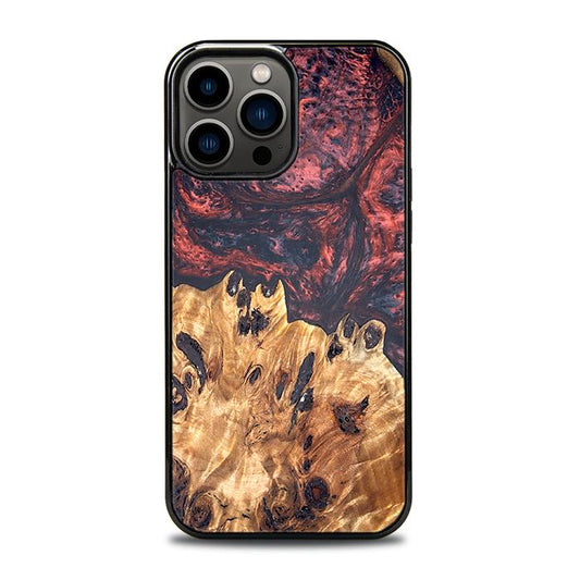 iPhone 13 Pro Max Handyhülle aus Kunstharz und Holz - Synergy#D118