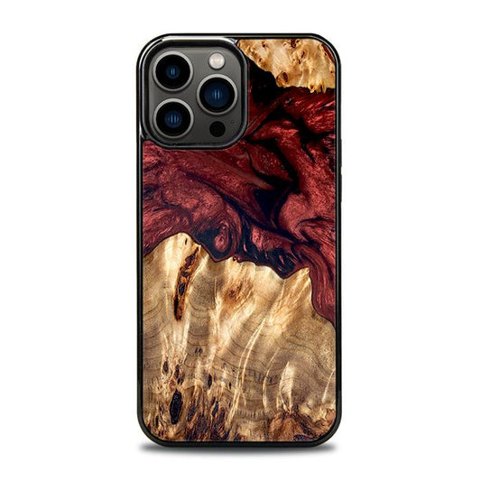 iPhone 13 Pro Max Handyhülle aus Kunstharz und Holz - Synergy#D121