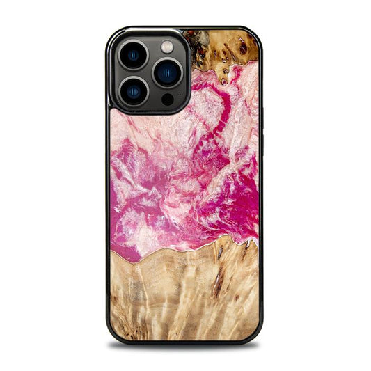 iPhone 13 Pro Max Handyhülle aus Kunstharz und Holz - Synergy#D123