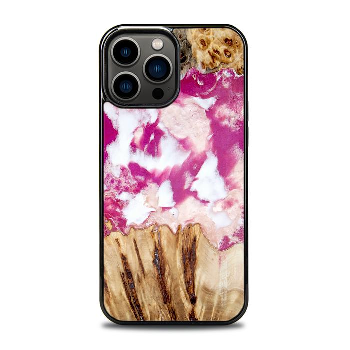 iPhone 13 Pro Max Etui na telefon z żywicy i drewna - Synergy#D124