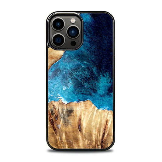 iPhone 13 Pro Max Handyhülle aus Kunstharz und Holz - Synergy#D127