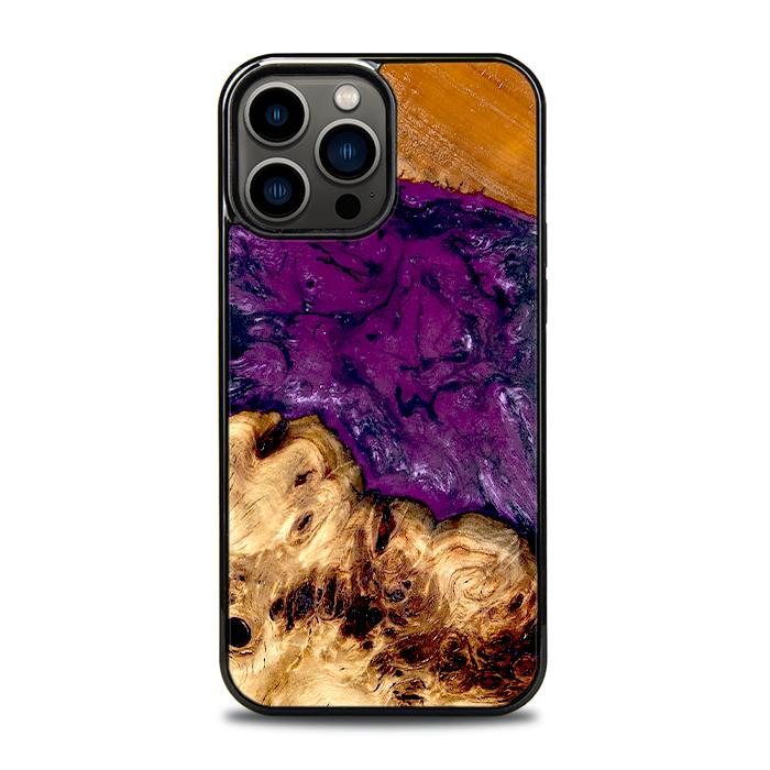 iPhone 13 Pro Max Handyhülle aus Harz und Holz - Synergy#D130