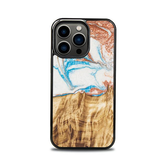 iPhone 13 Pro Etui na telefon z żywicy i drewna - SYNERGY#47