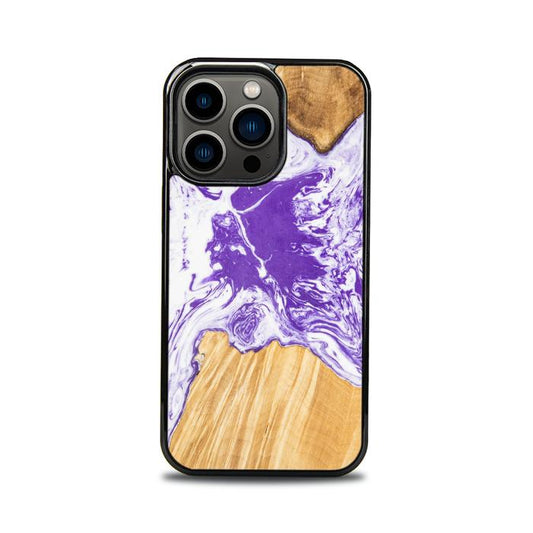 iPhone 13 Pro Etui na telefon z żywicy i drewna - SYNERGY# A80