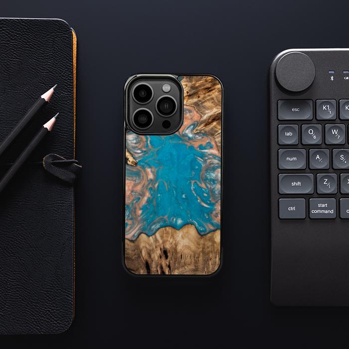 iPhone 13 Pro Etui na telefon z żywicy i drewna - SYNERGY#A97