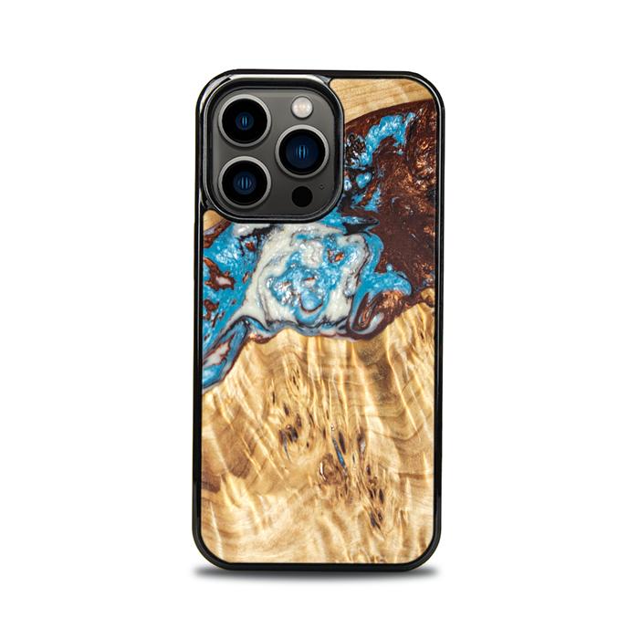 iPhone 13 Pro Etui na telefon z żywicy i drewna - SYNERGY#B12