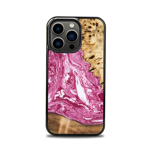 iPhone 13 Pro Etui na telefon z żywicy i drewna - Synergy#129