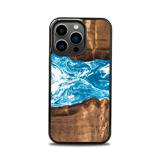 iPhone 13 Pro Etui na telefon z żywicy i drewna - Synergy#144