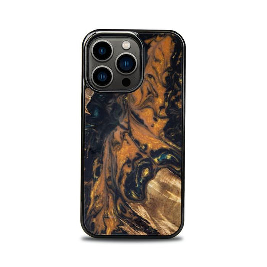 iPhone 13 Pro Handyhülle aus Kunstharz und Holz - Synergy#162