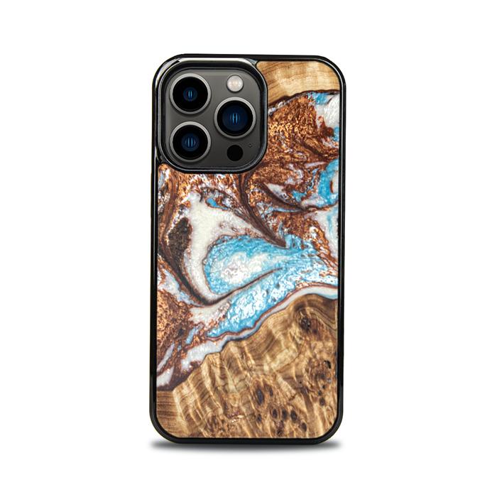 iPhone 13 Pro Handyhülle aus Kunstharz und Holz - Synergy#B11