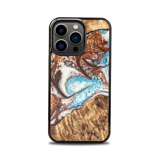 iPhone 13 Pro Resin & Wood Phone Case - Synergy#B11