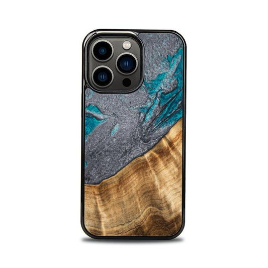 iPhone 13 Pro Handyhülle aus Harz und Holz - Synergy#C45
