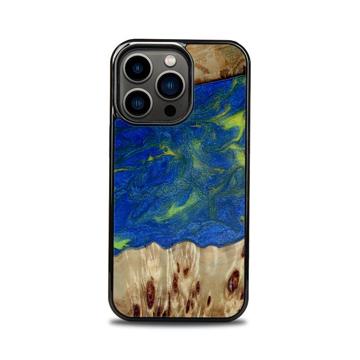 iPhone 13 Pro Etui na telefon z żywicy i drewna - Synergy#D102
