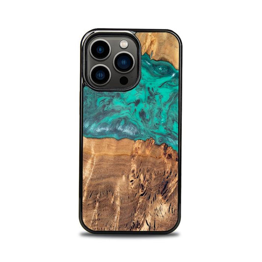 iPhone 13 Pro Handyhülle aus Harz und Holz - Synergy#D111