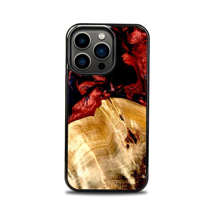 iPhone 13 Pro Etui na telefon z żywicy i drewna - Synergy#D117