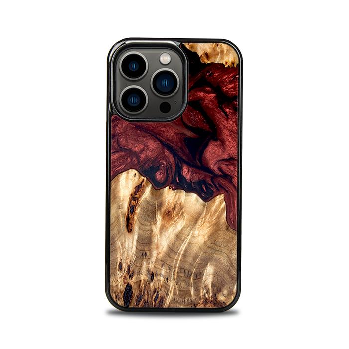 iPhone 13 Pro Etui na telefon z żywicy i drewna - Synergy#D121