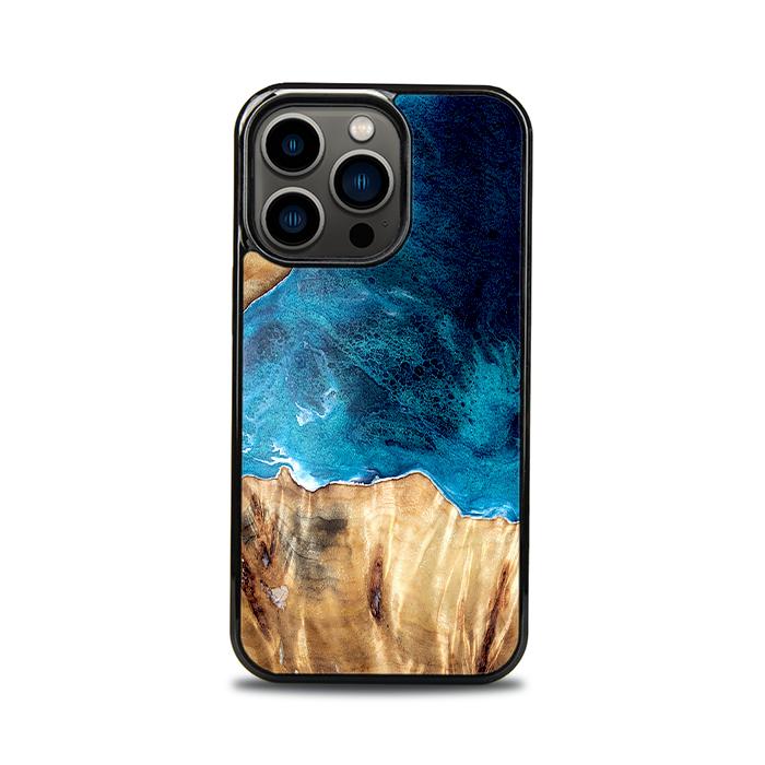 iPhone 13 Pro Etui na telefon z żywicy i drewna - Synergy#D127