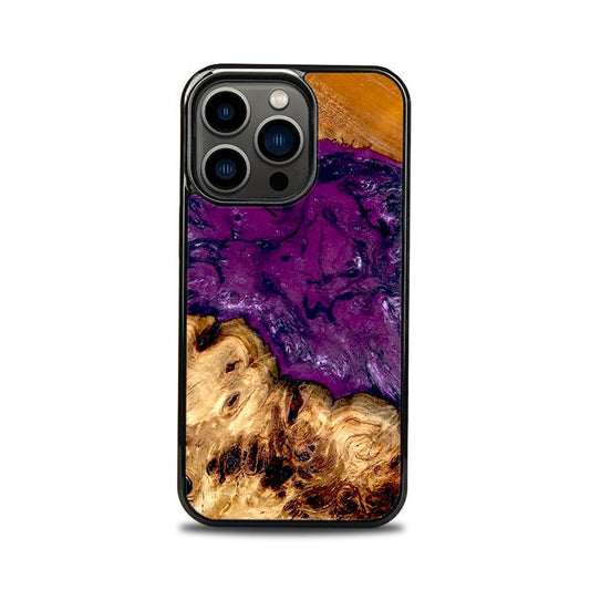 iPhone 13 Pro Etui na telefon z żywicy i drewna - Synergy#D130