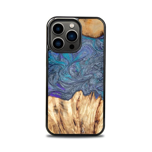 iPhone 13 Pro Etui na telefon z żywicy i drewna - Synergy#D132