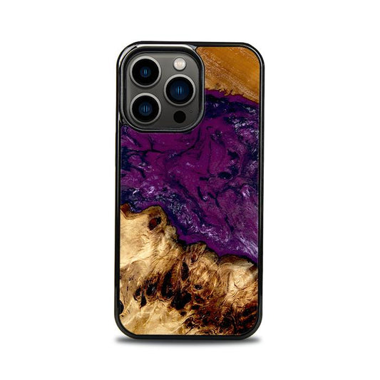 iPhone 13 Pro Etui na telefon z żywicy i drewna - Synergy#D134