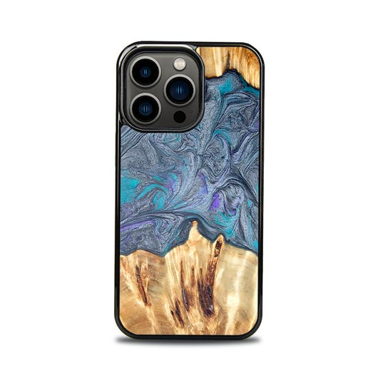 iPhone 13 Pro Handyhülle aus Harz und Holz - Synergy#D135