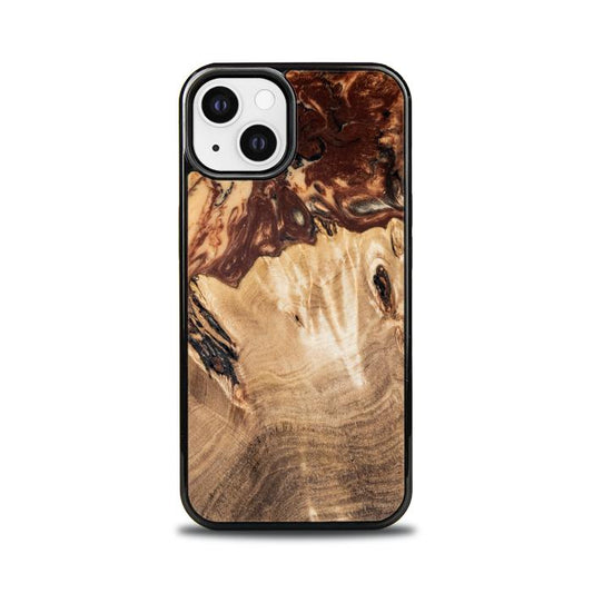 iPhone 13 etui na telefon z żywicy i drewna - SYNERGY# A100