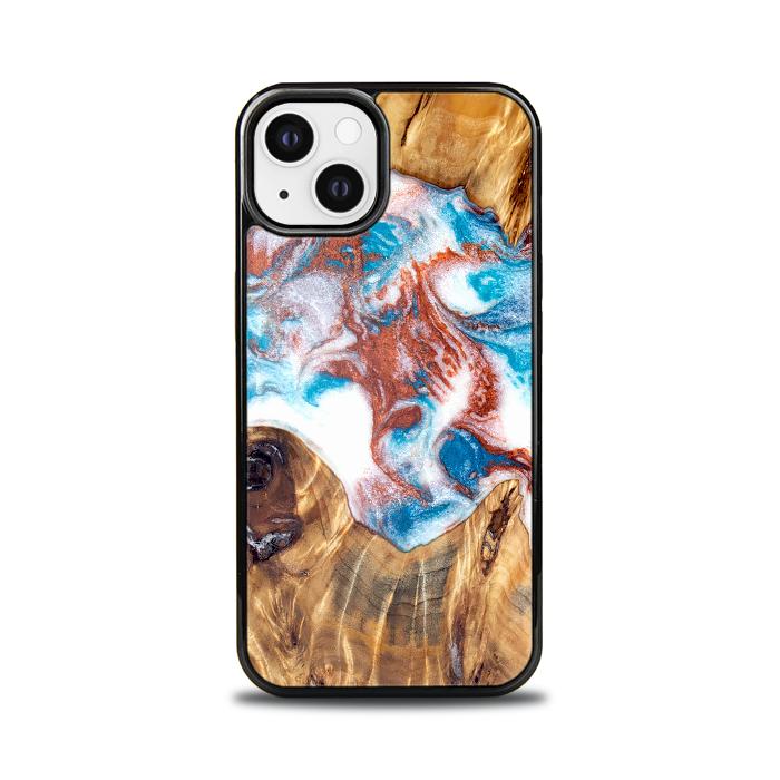 iPhone 13 etui na telefon z żywicy i drewna - Synergy#D125