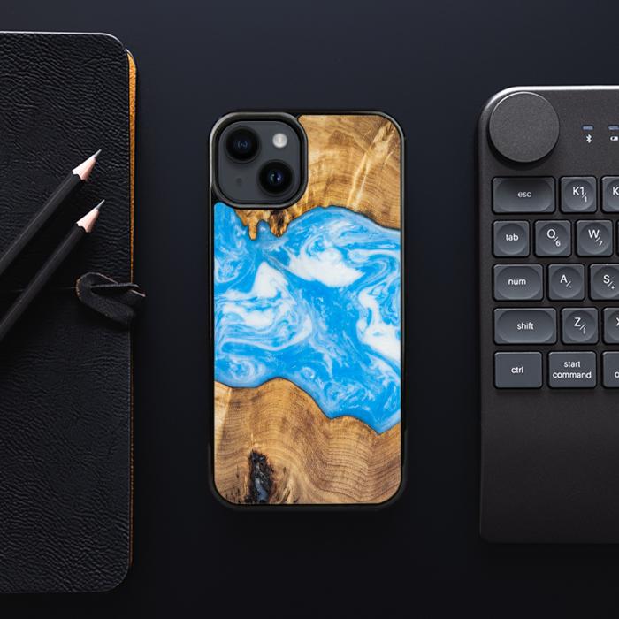 iPhone 14 Plus Etui na telefon z żywicy i drewna - SYNERGY#A31