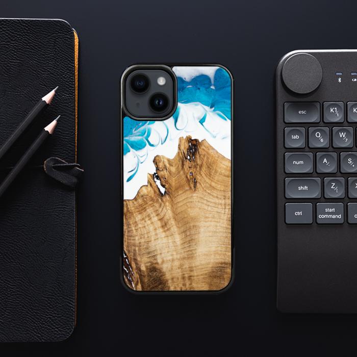 iPhone 14 Plus Etui na telefon z żywicy i drewna - SYNERGY#C41