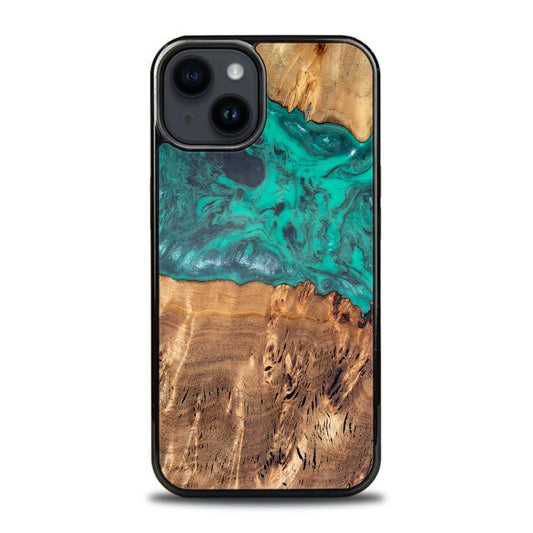 iPhone 14 Plus Handyhülle aus Harz und Holz - Synergy#D111