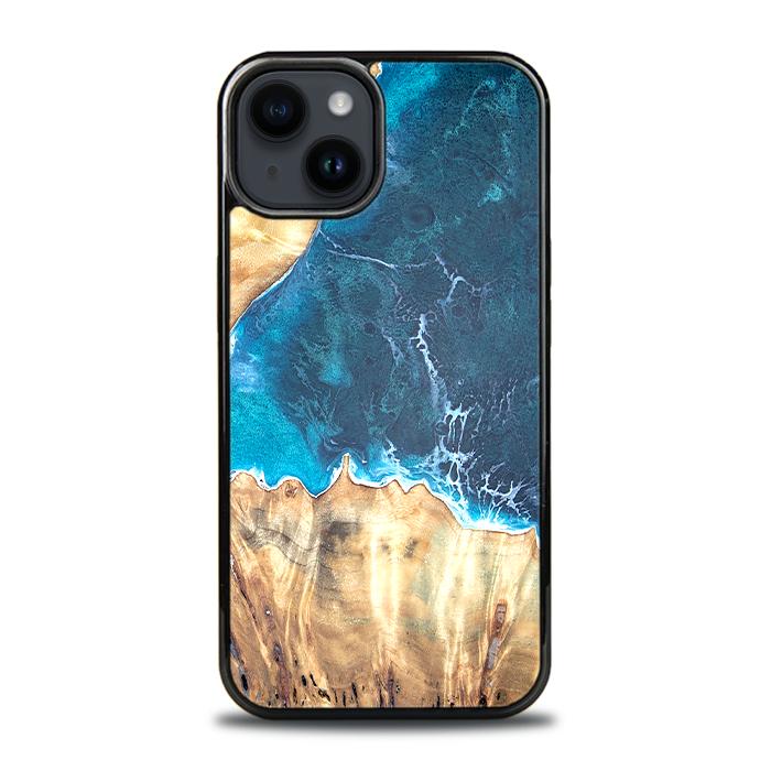 iPhone 14 Plus Etui na telefon z żywicy i drewna - Synergy#D116