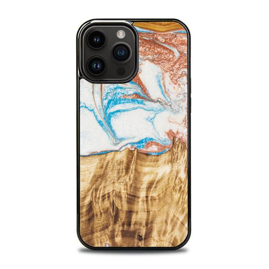 iPhone 14 Pro Max Etui na telefon z żywicy i drewna - SYNERGY#47
