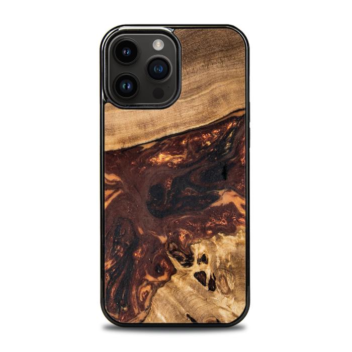 iPhone 14 Pro Max Handyhülle aus Harz und Holz - SYNERGY#A103