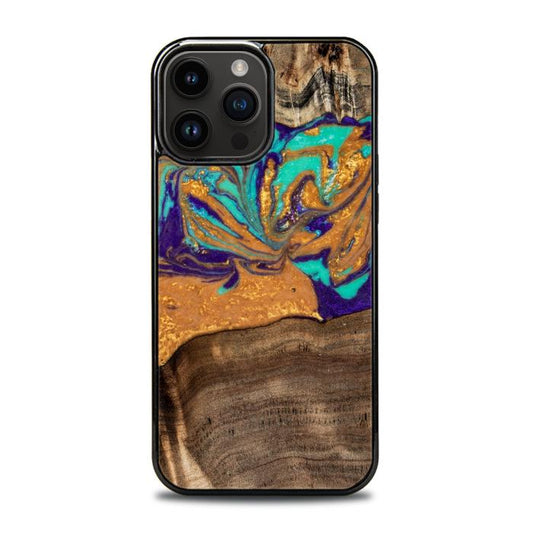 iPhone 14 Pro Max Handyhülle aus Kunstharz und Holz - SYNERGY# A122
