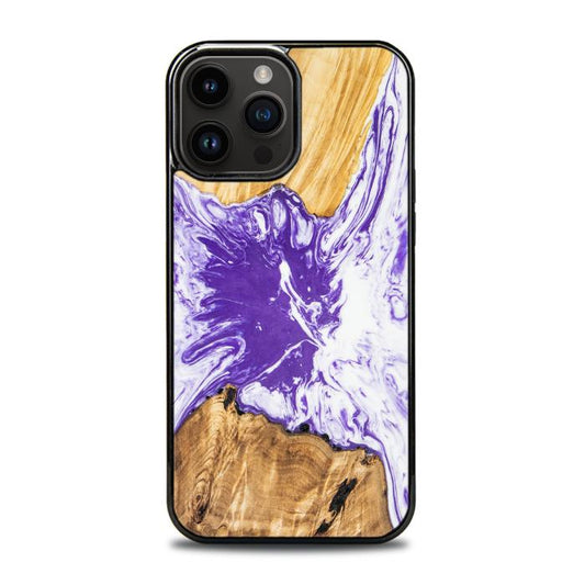 iPhone 14 Pro Max Handyhülle aus Kunstharz und Holz - SYNERGY# A79